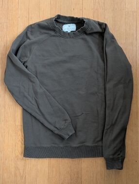 Vintage-Style Olive Crew Sweatshirt by American Tall